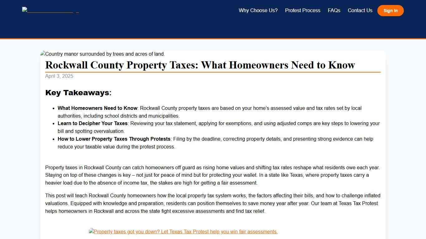Rockwall County Property Tax: Check & Lower Your Bill